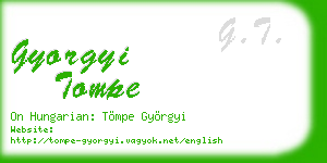 gyorgyi tompe business card